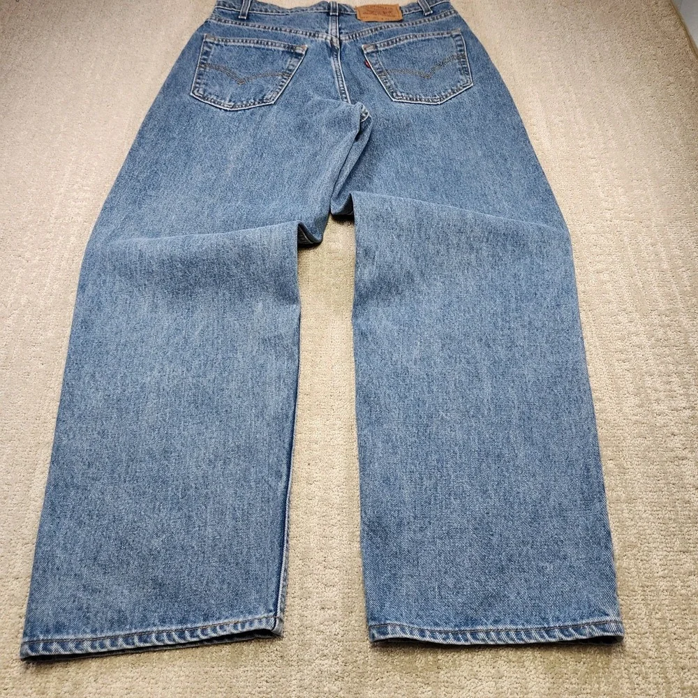Vintage Levis 567 Jeans Men 33x32 Extra Wide Leg USA MADE Baggy 90s Denim